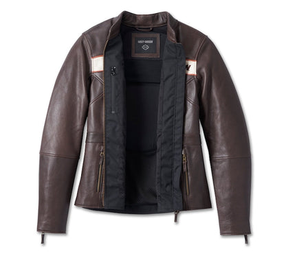 Harley-Davidson® Women’s Victory Lane Leather Jacket Java - 98006-23Ew