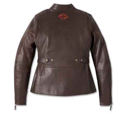 Harley-Davidson® Women’s Victory Lane Leather Jacket Java - 98006-23Ew
