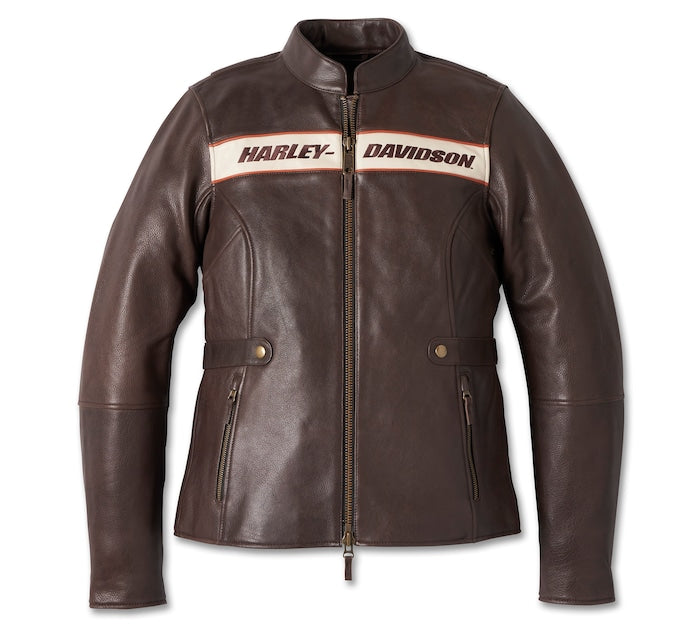 Harley-Davidson® Women’s Victory Lane Leather Jacket Java - 98006-23Ew