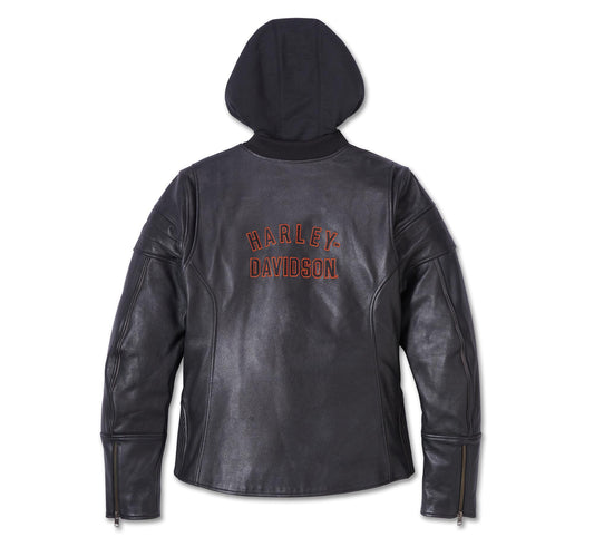 Harley-Davidson® Women's Miss Enthusiast 2.0 Leather 3-in-1 Jacket - 98020-23EW