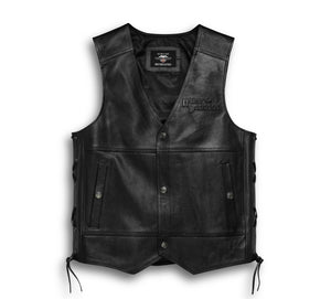 Harley-Davidson® Men's Tradition II Leather Vest - 98024-18VM