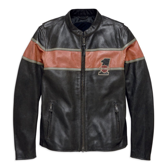 Harley-Davidson  Mens Victory Lane Leather Jacket - 98027-18Em Riding Jackets