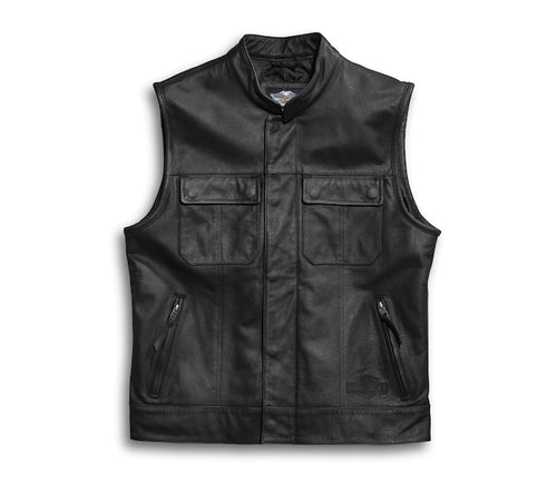 Harley-Davidson® Men's Foster Leather Vest - 98090-15VM