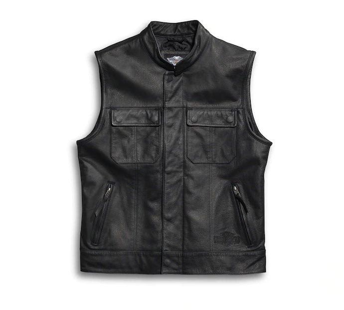 Harley-Davidson® Men's Foster Leather Vest - 98090-15VM