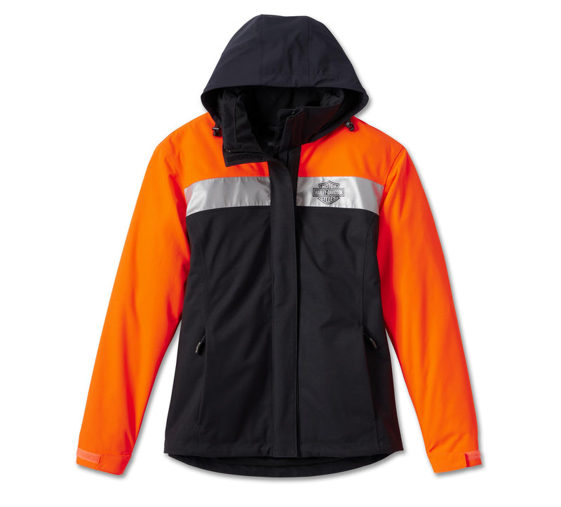 Harley Davidson Full Speed II Waterproof Rain Jacket Colorblocked