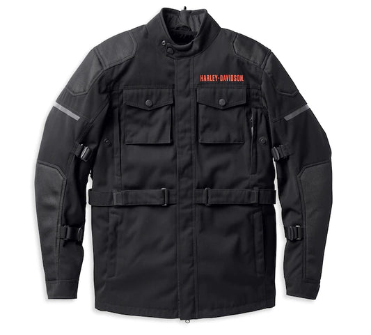 Harley-Davidson® Men's Quest Triple Vent System™ Jacket Black - 98127-22EM