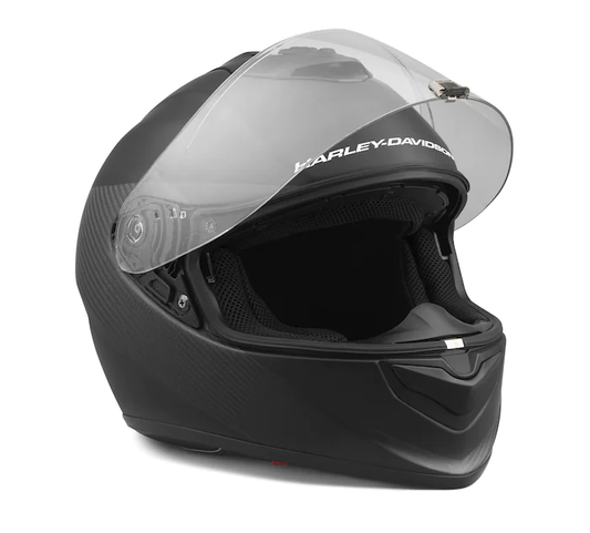 Harley-Davidson® Men's H-D Brawler Carbon Fiber X09 Full Face with Sun Shield Helmet - 98130-21VX