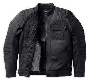 Harley-Davidson® Men's Zephyr Mesh Jacket w/ Zip-out Liner Black - 98130-22EM