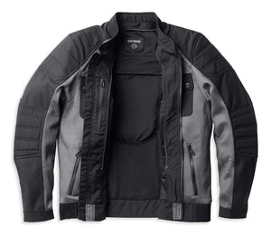 Harley-Davidson® Men's Zephyr Mesh Jacket w/ Zip-out Liner Grey - 98131-22EM