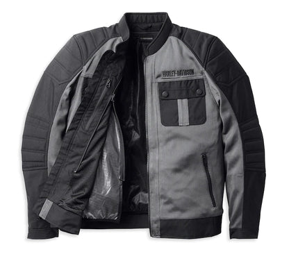 Harley-Davidson® Men's Zephyr Mesh Jacket w/ Zip-out Liner Grey - 98131-22EM