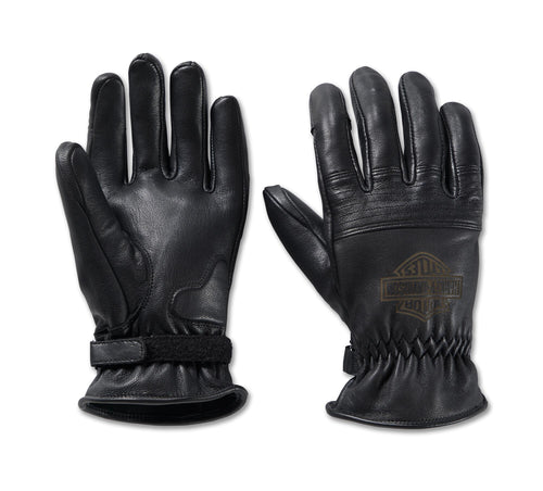 Harley-Davidson® Men's Helm Leather Work Gloves Black - 98132-23VM