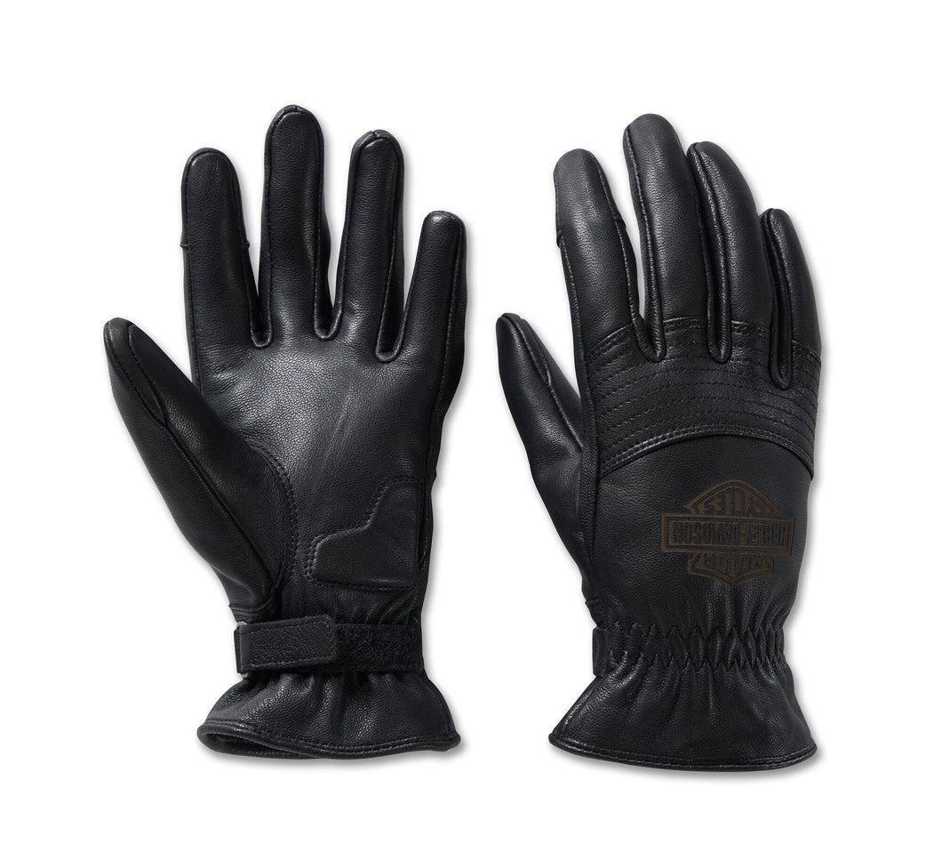 Harley-Davidson® Women's Helm Leather Work Gloves Black - 98152-23VW