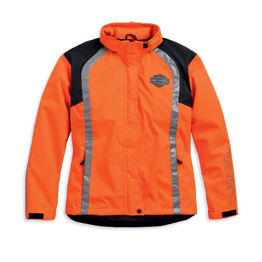 Harley-Davidson  Womens Hi-Visibility Reflective Rain Jacket - 98163-18Ew Raining Gear