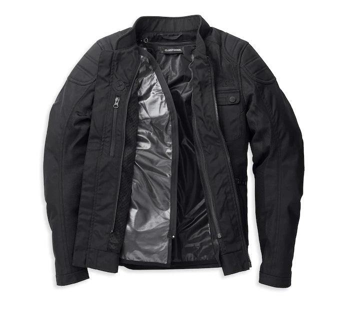 Harley-Davidson® Women's Zephyr Mesh Jacket w/ Zip-out Liner Black - 98180-22EW