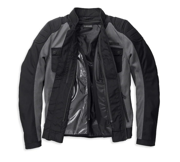 Harley-Davidson® Women's Zephyr Mesh Jacket w/ Zip-out Liner Granite Grey - 98181-22EW