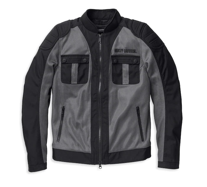 Harley-Davidson® Women's Zephyr Mesh Jacket w/ Zip-out Liner Granite Grey - 98181-22EW