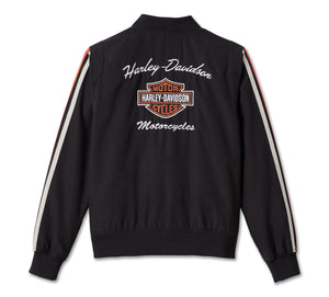 Harley-Davidson® Women's Iconic Sleeve Stripe Bomber Jacket - 98403-23VW