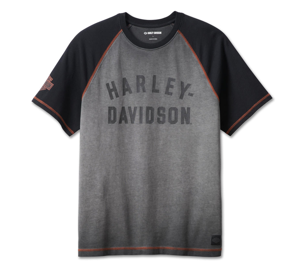 Harley-Davidson® Iron Bond Raglan Tee Colorblock Light Grey - 99001-23VM