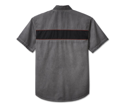Harley-Davidson® Iron Bond Shirt Colorblock Blackened Pearl - 99004-23Vm Men’s