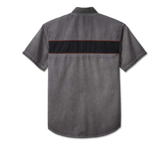 Harley-Davidson® Iron Bond Shirt Colorblock Blackened Pearl - 99004-23Vm Men’s