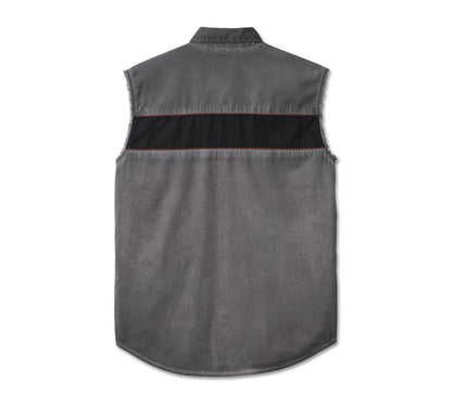 Harley-Davidson® Iron Bond Shirt Colorblock Blackened Pearl - 99005-23VM