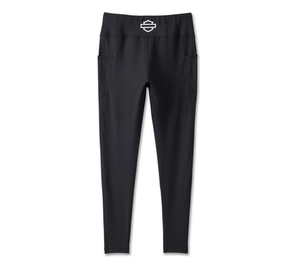 Harley-Davidson® Women's Accelerate Bar & Shield Legging Black Beauty - 99006-23VW