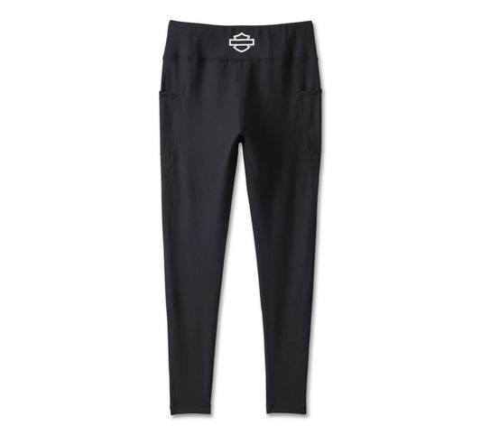 Harley-Davidson® Women's Accelerate Bar & Shield Legging Black Beauty - 99006-23VW