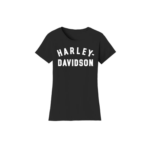 Harley-Davidson® Women's Forever Racer Font Tee Black Beauty -  99019-23VW
