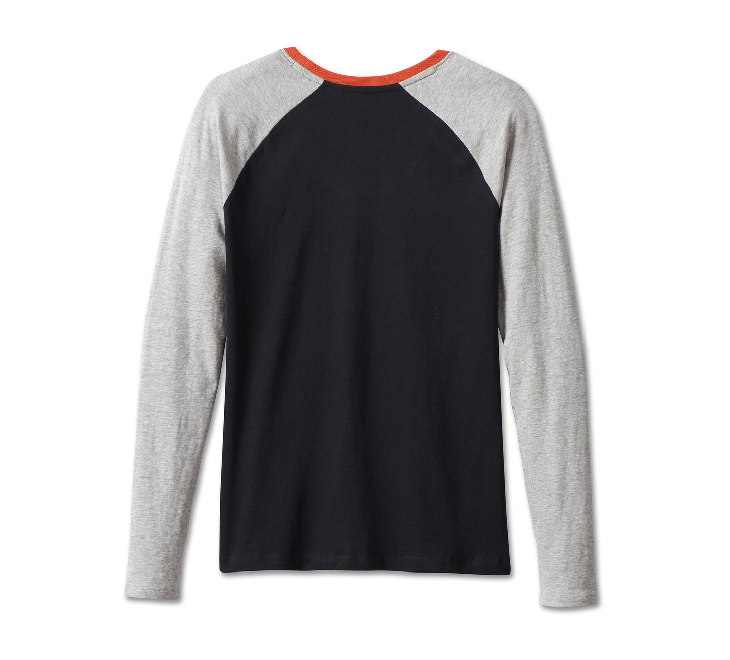 Harley-Davidson® Women’s First-Class Long Sleeve Raglan Tee Colorblock Black Beauty - 99022-23Vw