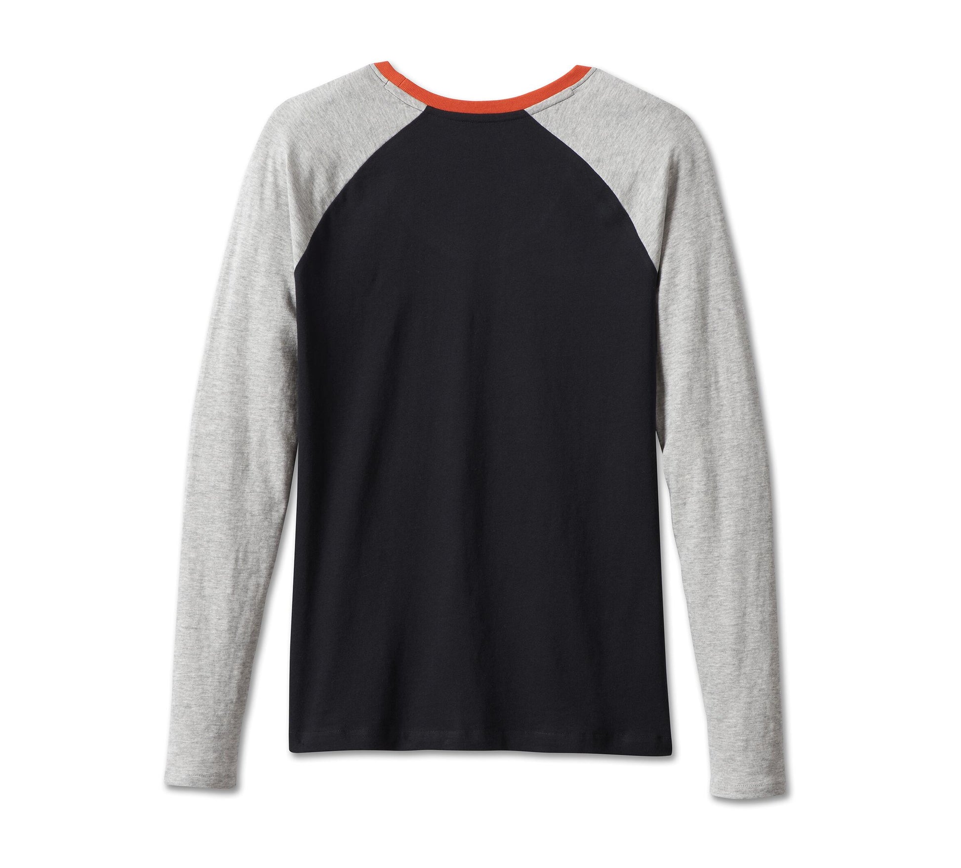 Harley-Davidson® Women’s First-Class Long Sleeve Raglan Tee Colorblock Black Beauty - 99022-23Vw