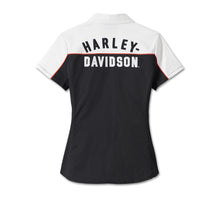 Harley-Davidson® Women's Elemental Zip Front Shirt Colorblock- 99024-23VW