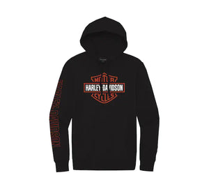 Harley-Davidson® Men's Hallmark B&S Hoodie Black Beauty - 99039-22VM