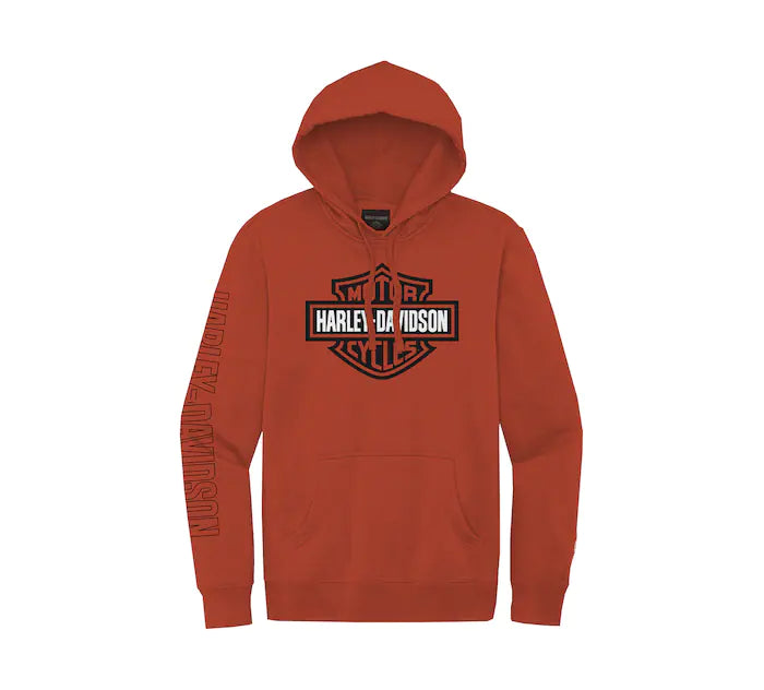 Orange harley davidson hoodie hot sale