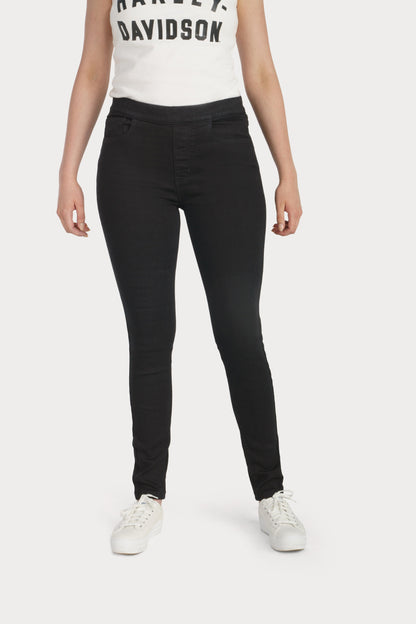 Harley-Davidson® H-D® High-Rise Skinny Pull-On Jeans  Black Denim - 99044-23VW