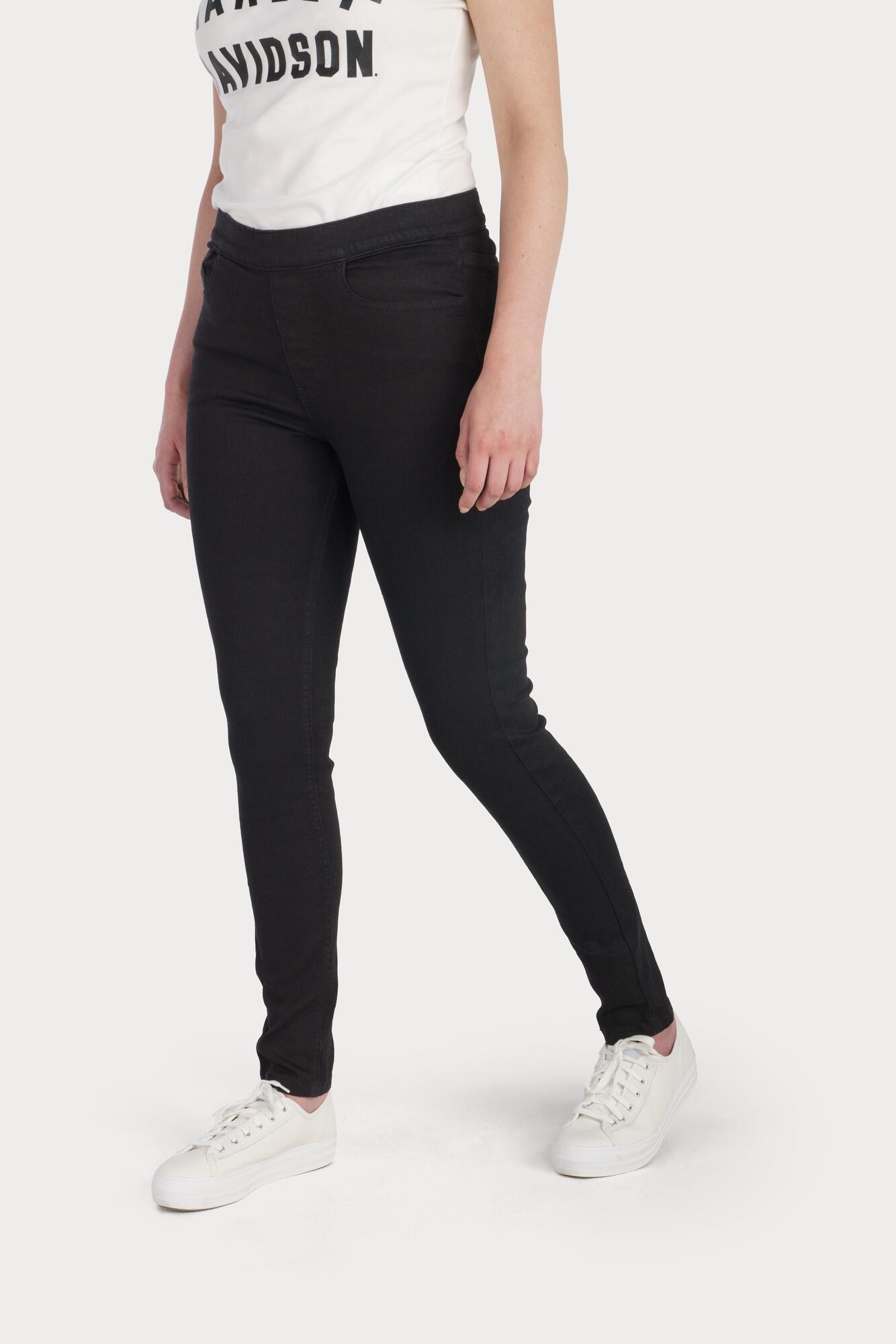 Harley-Davidson® H-D® High-Rise Skinny Pull-On Jeans  Black Denim - 99044-23VW