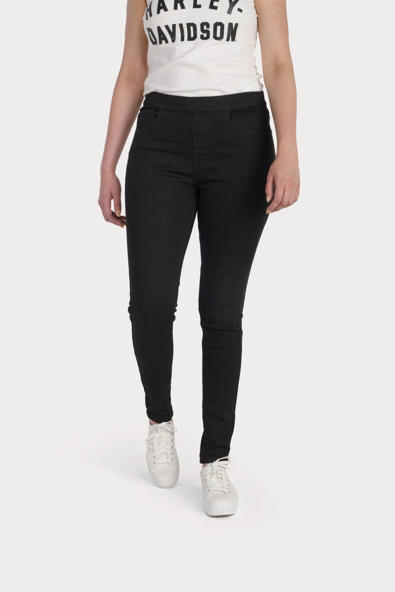 Harley-Davidson® H-D® High-Rise Skinny Pull-On Jeans  Black Denim - 99044-23VW