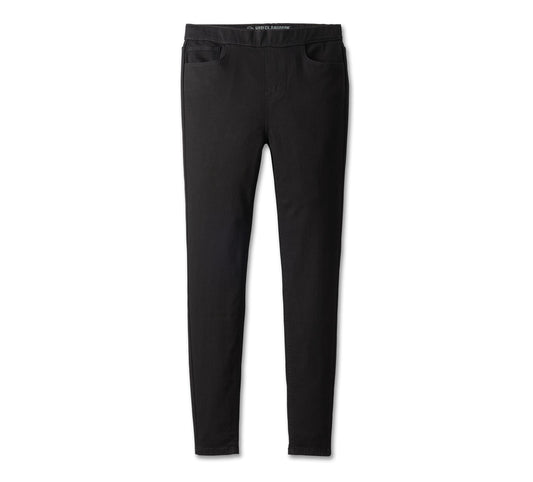 Harley-Davidson® H-D® High-Rise Skinny Pull-On Jeans  Black Denim - 99044-23VW