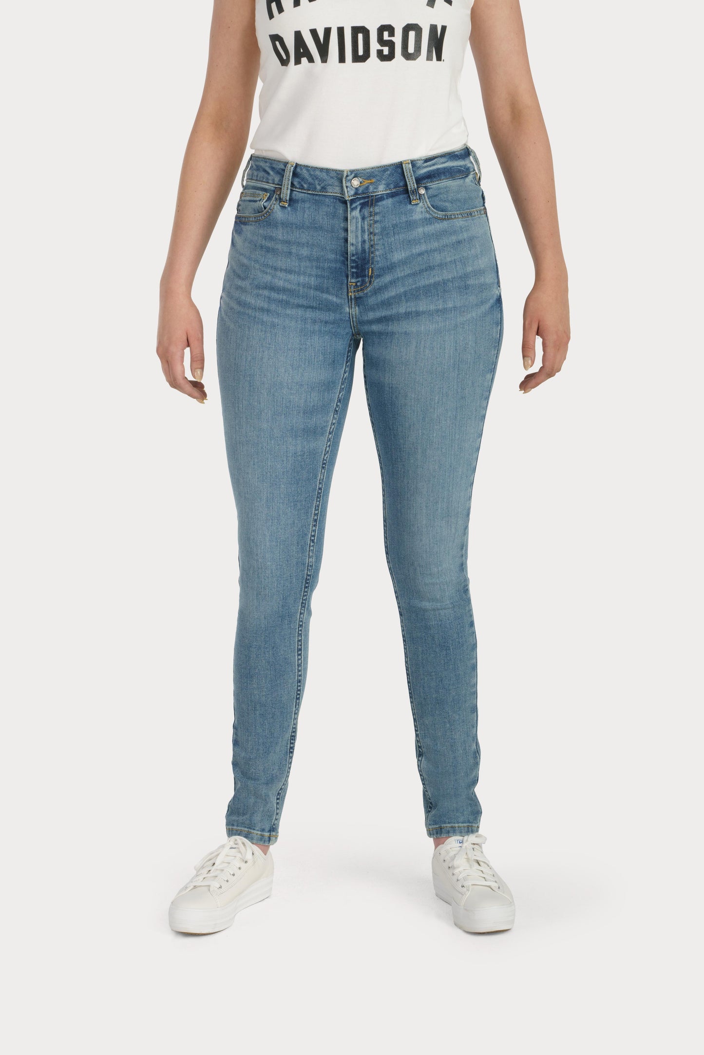Harley-Davidson® H-D® High-Rise Skinny Jeans Medium Indigo - 99045-23VW
