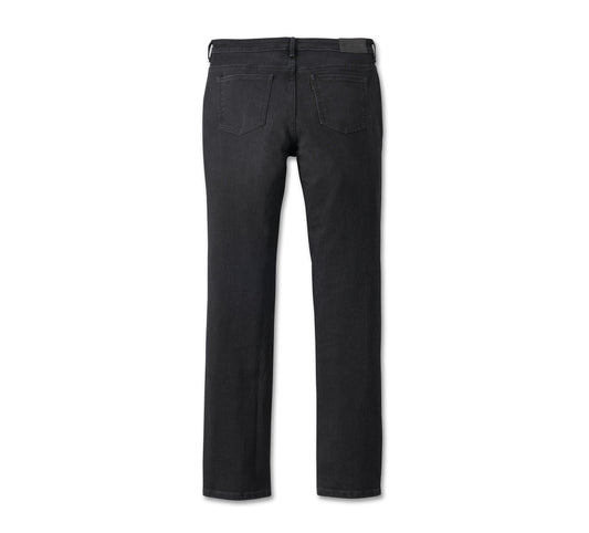 Harley-Davidson® H-D® High-Rise Straight Leg Jeans Black Denim - 99046-23VW