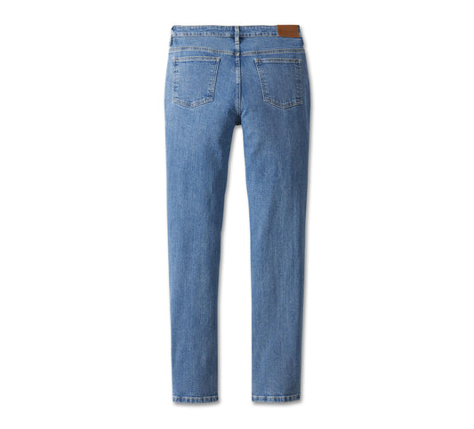 Harley-Davidson® H-D® High-Rise Straight Leg Jeans Medium Indigo - 99047-23VW