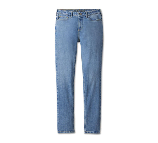 Harley-Davidson® H-D® High-Rise Straight Leg Jeans Medium Indigo - 99047-23VW