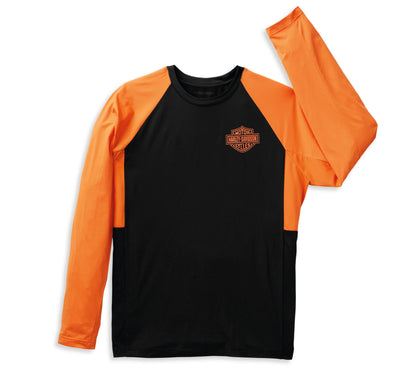 Harley-Davidson® Men’s Performance B&S Tee Black Beauty - 99052-22Vm Long Sleeve