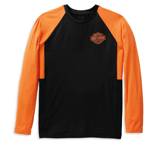 Harley-Davidson® Men’s Performance B&S Tee Black Beauty - 99052-22Vm Long Sleeve
