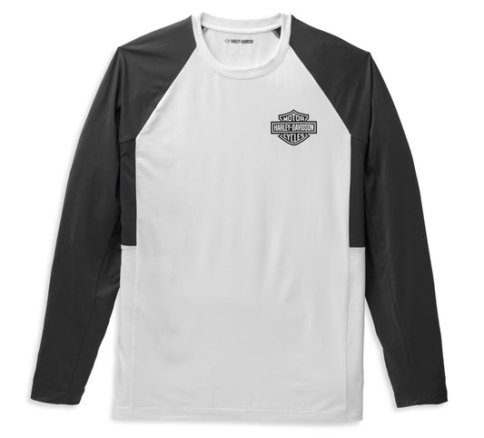 Harley-Davidson® Men's Performance B&S Tee Bright White - 99053-22VM