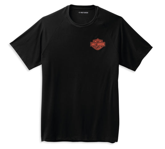 Harley-Davidson® Men's Performance B&S SS Tee Black Beauty - 99054-22VM