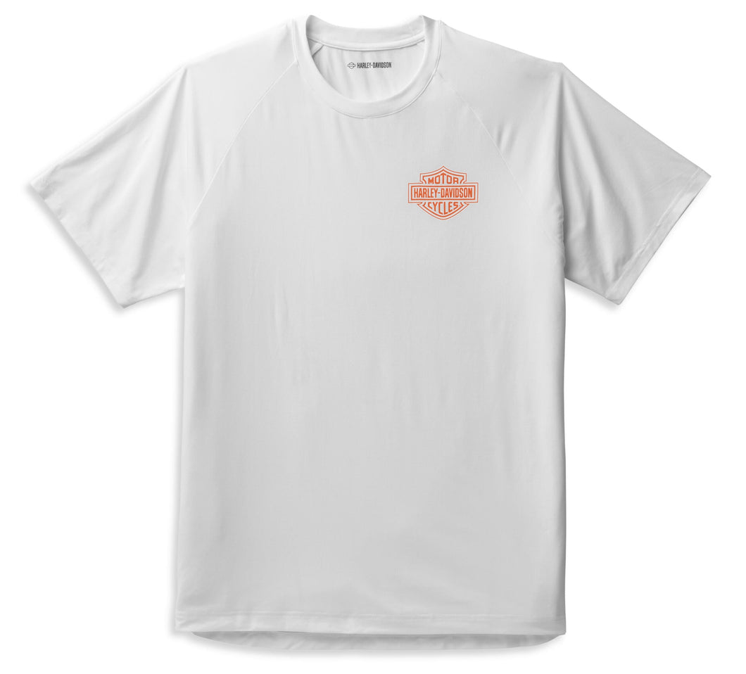 Harley Davidson® Mens Performance Bands Ss Tee Bright White 99055 22v Warrs Harley Davidson 