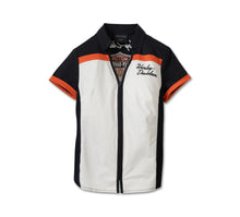Harley-Davidson® Women's Elemental Bar & Shield Zip Front Shirt - 99055-23VW