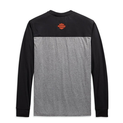 Harley-Davidson  Performance Micro Mesh Colorblock Tee Long Sleeve Tees