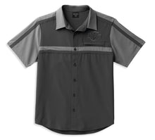 Harley-Davidson® Men's Coolcore® B&S Shirt Colorblock Blackened Pearl - 99088-22VM