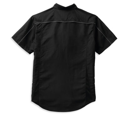 Harley-Davidson® Men’s Performance B&S Shirt Black/Grey - 99092-22Vm Short Sleeve
